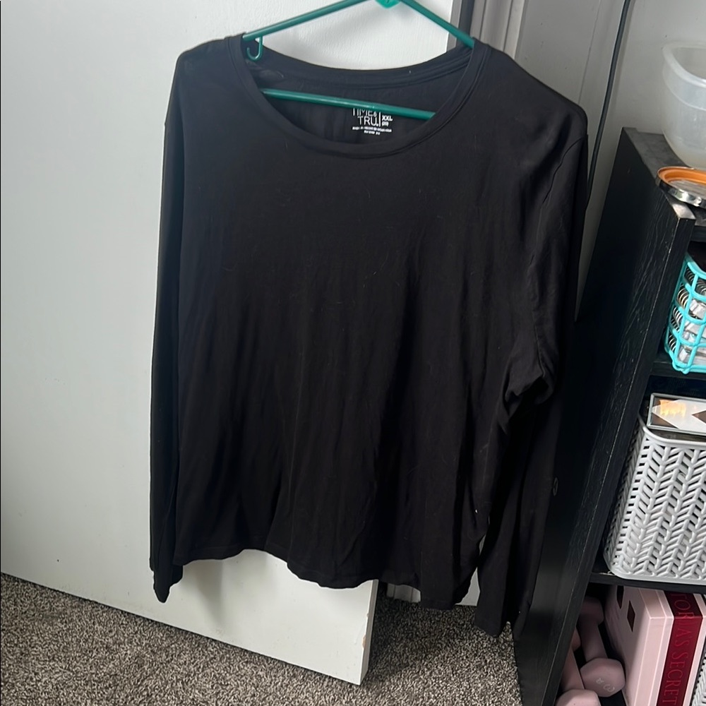 Black Long Sleeve Top